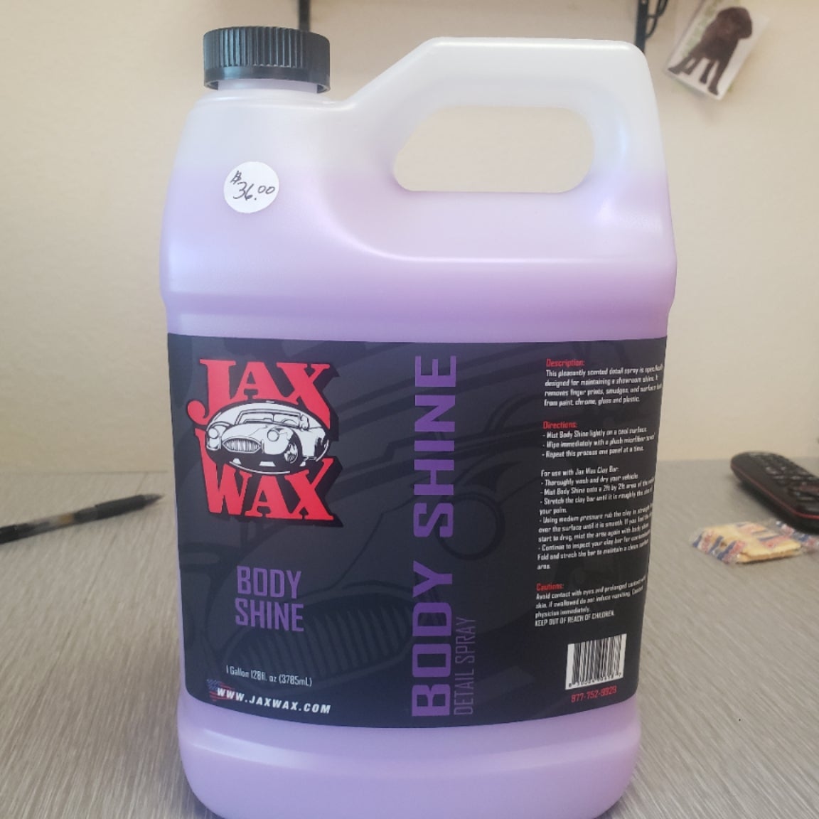 Adam's Spray Wax Gallon - Premium Infused Carnauba Car Wax Spray for Shine, Polish & Top Coat Paint Protection | Car Wash Enhancer & Clay Bar